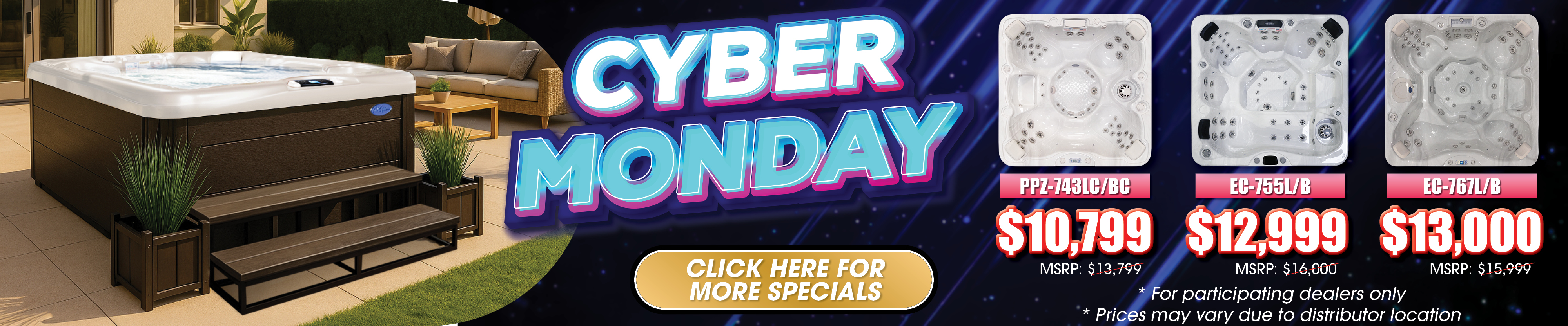 Calspas hot tub being used in a family setting - Wallingford